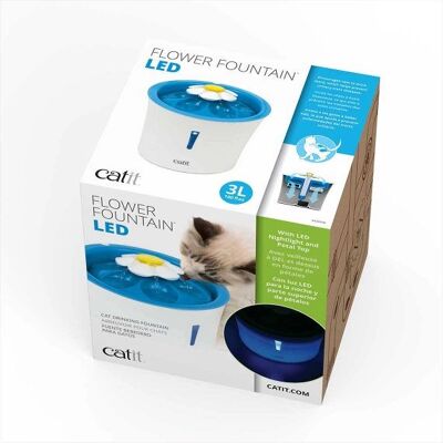 Fontana a fiore Catit con luce notturna LED - 3l Fontana a fiore Catit con luce notturna LED - 3l