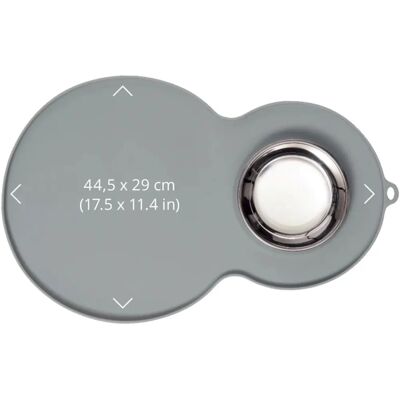 Catit Marke Modell Grau - Platzmatte & Futternapf Catit Marke Modell Grau - Platzmatte & Futternapf
