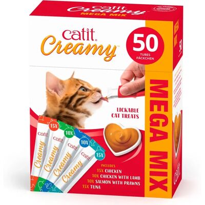 Catit Multipack Creamy with Chicken, Lamb, Salmon and Tuna - Cat Treats Catit Multipack Creamy with Chicken, Lamb, Salmon and Tuna - Cat Treats