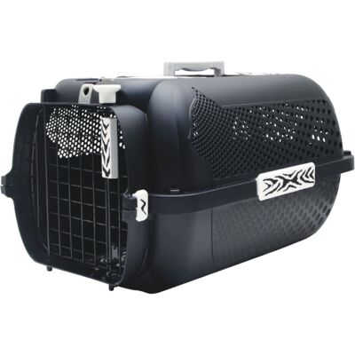 Transporter dla zwierząt Catit White Tiger Voyageur - Czarny - Wytrzymały, stylowy, z uchwytem Transporter dla zwierząt Catit White Tiger Voyageur - Czarny - Wytrzymały, stylowy, z uchwytem