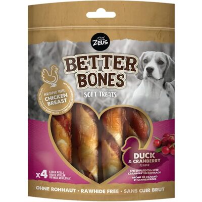 Zeus - Better Bones Duck and Cranberry Rolls - Canard et Cranberries Zeus - Better Bones Duck and Cranberry Rolls - Canard et Cranberries