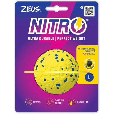 Balle lestée Zeus Nitro pour chiens - Grand - Publicité Balle lestée Zeus Nitro pour chiens - Grand - Publicité