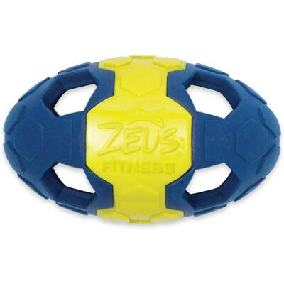 Zeus Fitness Dog Rugby Ball - Blue and Yellow - 15 cm - Dog Rugby Ball Zeus Fitness Dog Rugby Ball - Blue and Yellow - 15 cm - Dog Rugby Ball