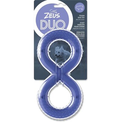 Jouet pour chien Zeus Duo Figure-8 Violet - 20cm - Publicité Jouet pour chien Zeus Duo Figure-8 Violet - 20cm - Publicité