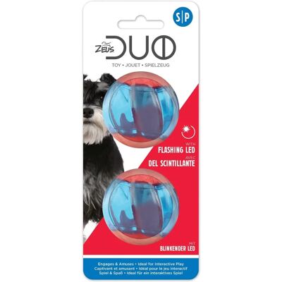 Balle Zeus Duo avec LED pour chien - 5cm - Publicité Balle Zeus Duo avec LED pour chien - 5cm - Publicité