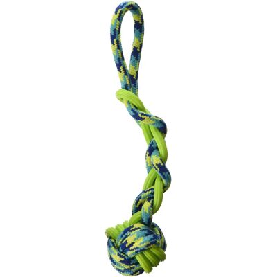 Zeus K9 Fitness Rep och TPR-boll Tug Hundleksak - 16" Zeus K9 Fitness Rep och TPR-boll Tug Hundleksak - 16"