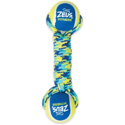 Zeus K9 Fitness Doppel Tennisball Seil - Hundespielzeug Zeus K9 Fitness Doppel Tennisball Seil - Hundespielzeug