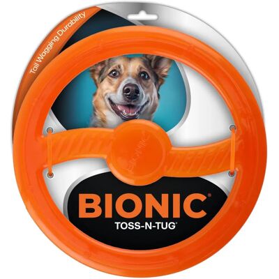 Jouet pour chiens BIONIC Toss-N-Tug Ring - Orange - Publicité Jouet pour chiens BIONIC Toss-N-Tug Ring - Orange - Publicité