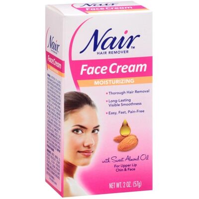 Nair Moisturizing Facial Hair Removal Cream - Face, Chin & Upper Lip - 2 Oz Nair Moisturizing Facial Hair Removal Cream - Face, Chin & Upper Lip - 2 Oz