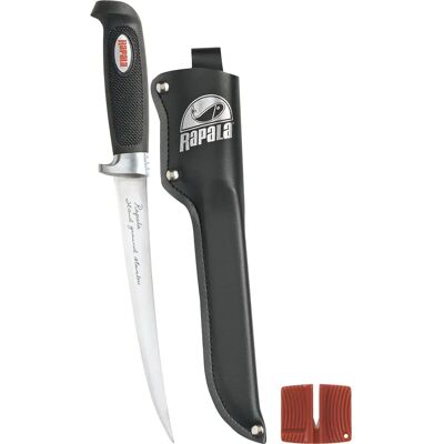 Nůž na filet Rapala Soft Grip - Černý 18 cm - Nástroj na filetování ryb Nůž na filet Rapala Soft Grip - Černý 18 cm - Nástroj na filetování ryb