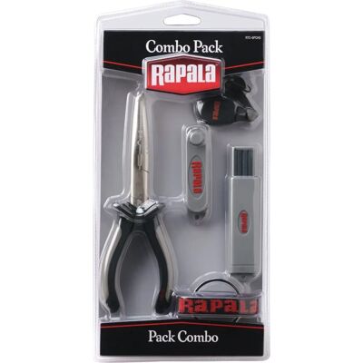 Rapala Merke Kombinasjonspakke - Tang, klipper, Jig Buster & krok-eshjelper - Fisking Rapala Merke Kombinasjonspakke - Tang, klipper, Jig Buster & krok-eshjelper - Fisking