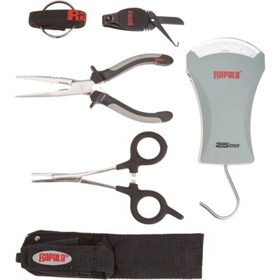 Rapala Model - Zestaw narzędzi wędkarskich z szczypcami, pincetą, wagą i obcinaczem Rapala Model - Zestaw narzędzi wędkarskich z szczypcami, pincetą, wagą i obcinaczem