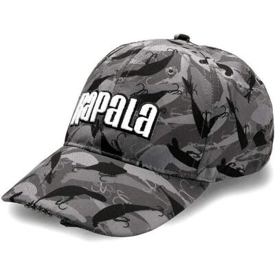 Gorra gris de Rapala con 5 luces LED - Gorra Gorra gris de Rapala con 5 luces LED - Gorra