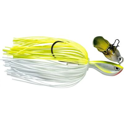Rapala Rap-V Pike Bladed Jig - 28g - Sølv Fluorescerende Chartreuse - Bladed Jig Rapala Rap-V Pike Bladed Jig - 28g - Sølv Fluorescerende Chartreuse - Bladed Jig