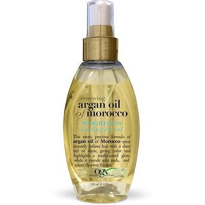 OGX 091620 Lotion pour cheveux - Spray léger à l'huile d'argan - Publicité OGX 091620 Lotion pour cheveux - Spray léger à l'huile d'argan - Publicité
