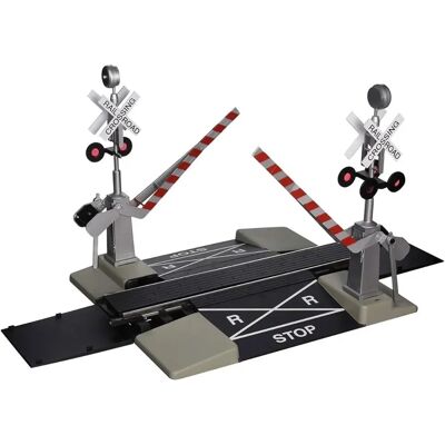 Bachmann Industries Large G Scale Steel Alloy Track with Operating Crossing Gate Bachmann Industries Large G Scale Steel Alloy Track with Operating Crossing Gate