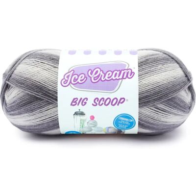 Lion Brand Ice Cream Big Scoop Garn - Cookies & Cream - Garn Lion Brand Ice Cream Big Scoop Garn - Cookies & Cream - Garn