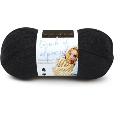 Lion Brand Touch Of Alpaca Garn - Svart - Garn Lion Brand Touch Of Alpaca Garn - Svart - Garn