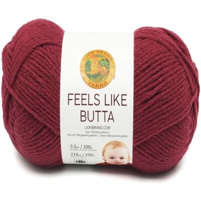 Lion Brand Feels Like Butta Garen - Bosbessen - Zacht in chenille - 100% polyester Lion Brand Feels Like Butta Garen - Bosbessen - Zacht in chenille - 100% polyester