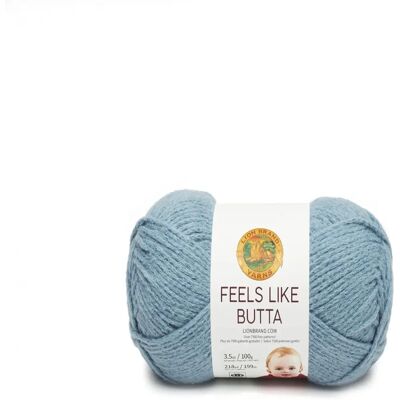 Hilo Lion Brand Lion Brand Feels Like Butta - Azul Polvoriento - Hilo Hilo Lion Brand Lion Brand Feels Like Butta - Azul Polvoriento - Hilo