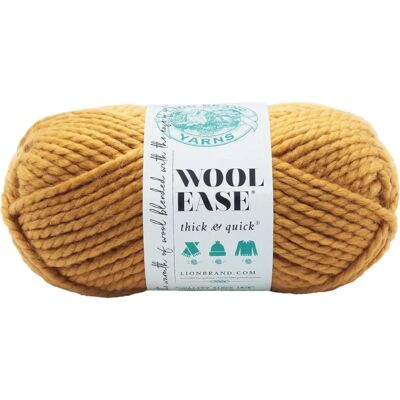 Lion Brand Wool-Ease Thick & Quick - senap Lion Brand Wool-Ease Thick & Quick - senap