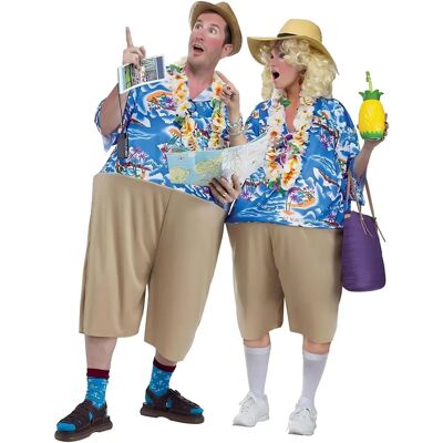 Fun World Blauer Hawaiianischer Kostüm - Tropischer Urlaub Unisex Fun World Blauer Hawaiianischer Kostüm - Tropischer Urlaub Unisex