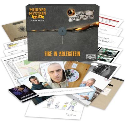 University Games Fire in Adlerstein Murder Mystery Case File - Detective Game for Ages 18+ University Games Fire in Adlerstein Murder Mystery Case File - Detective Game for Ages 18+