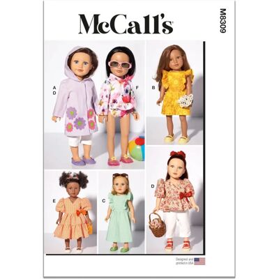 McCall's - 8309OS - 46 cm muñeca - Sewing pattern McCall's - 8309OS - 46 cm muñeca - Sewing pattern