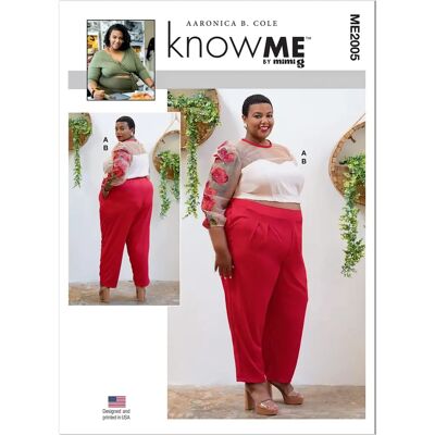 Know Me - 2005FH Haut femme 56-66 - Sewing pattern - Publicité Know Me - 2005FH Haut femme 56-66 - Sewing pattern - Publicité