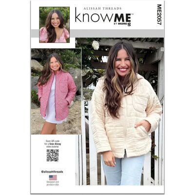 Know Me - ME2057D5 - Veste à fermeture éclair devant - Patron de couture - Publicité Know Me - ME2057D5 - Veste à fermeture éclair devant - Patron de couture - Publicité