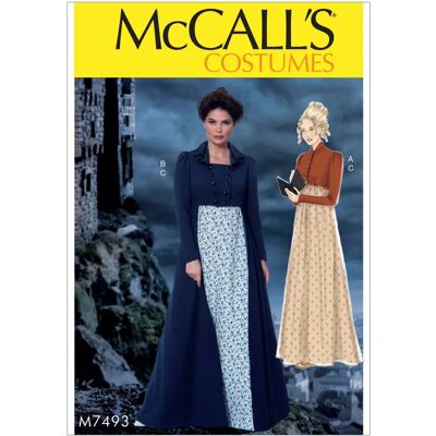 Patron de costume McCall's 7493E - Multicolore, Tailles 14-22 - Publicité Patron de costume McCall's 7493E - Multicolore, Tailles 14-22 - Publicité