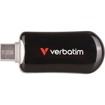 Verbatim Chiavetta USB-C da 512GB - USB 3.2 - Nero Verbatim Chiavetta USB-C da 512GB - USB 3.2 - Nero