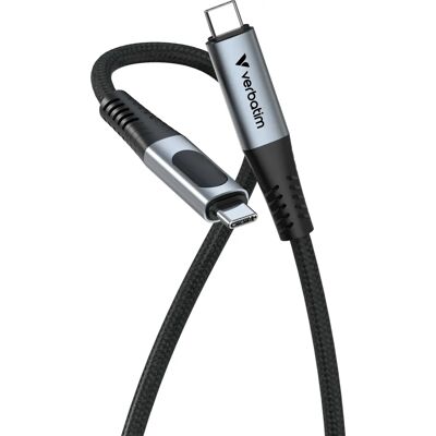 Verbatim USB4 Gen 2x2 kaapeli - 1,2m - Musta Verbatim USB4 Gen 2x2 kaapeli - 1,2m - Musta