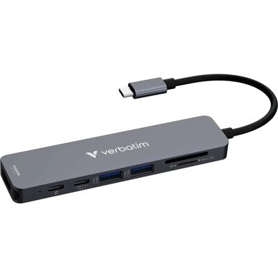 Verbatim 32158 - Hub USB - Multiporta - Grigio Verbatim 32158 - Hub USB - Multiporta - Grigio