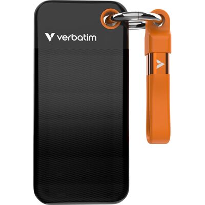 Verbatim Pocket SSD - 1TB Negru/Portocalie Verbatim Pocket SSD - 1TB Negru/Portocalie