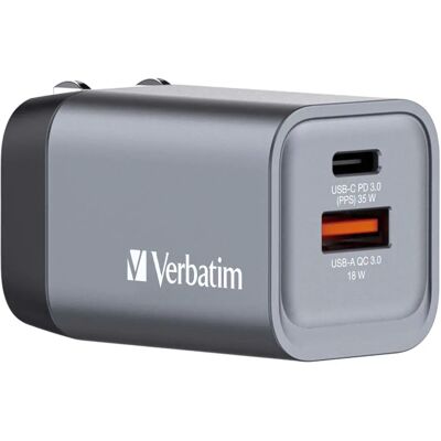 Verbatim GNC-35 GaN 35W 2-port Laddare - Laddare Verbatim GNC-35 GaN 35W 2-port Laddare - Laddare