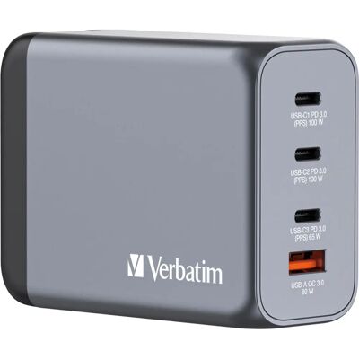 Chargeur Universel Verbatim GNC-200 - 200W - Noir/Gris - Publicité Chargeur Universel Verbatim GNC-200 - 200W - Noir/Gris - Publicité