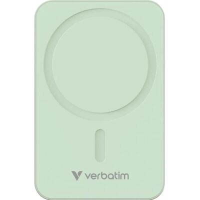 Verbatim Power Bank 20000mAh Magnetisch Draadloos - Power Bank, Groen Verbatim Power Bank 20000mAh Magnetisch Draadloos - Power Bank, Groen