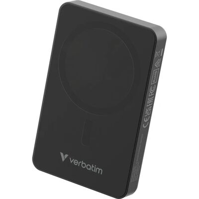 Verbatim Power Bank Magnetisch Draadloos 10000mAh - Power Bank Verbatim Power Bank Magnetisch Draadloos 10000mAh - Power Bank