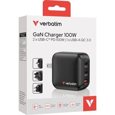 Verbatim GaN Laddare 100W - Laddare Verbatim GaN Laddare 100W - Laddare