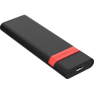 Verbatim 32261 Külső M.2 NVMe USB 3.2 Burkolat - Fekete, Vörös Verbatim 32261 Külső M.2 NVMe USB 3.2 Burkolat - Fekete, Vörös