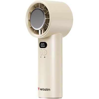 Verbatim Weiß/Silber Handventilator mit aktivem Kühlbereich - Handventilator mit aktiver Kühlfläche Verbatim Weiß/Silber Handventilator mit aktivem Kühlbereich - Handventilator mit aktiver Kühlfläche