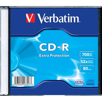 Verbatim DataLife CD-R 700MB 48x - Disque Optique - Publicité Verbatim DataLife CD-R 700MB 48x - Disque Optique - Publicité