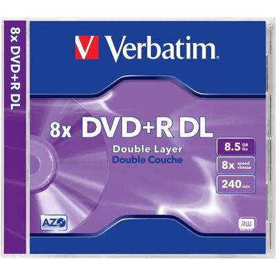Verbatim 43540 DVD vuoto 8,5 GB DVD+R - DVD Verbatim 43540 DVD vuoto 8,5 GB DVD+R - DVD