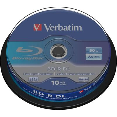 Verbatim Δίσκος Blu-ray 50GB Διπλού Στρώματος 6x - 10 Τεμάχια Verbatim Δίσκος Blu-ray 50GB Διπλού Στρώματος 6x - 10 Τεμάχια