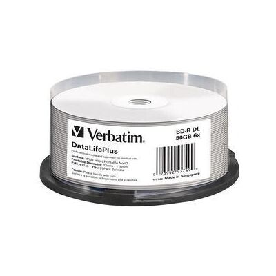 Verbatim DataLifePlus BD-R 50GB 25 pezzi - Disco ottico Verbatim DataLifePlus BD-R 50GB 25 pezzi - Disco ottico