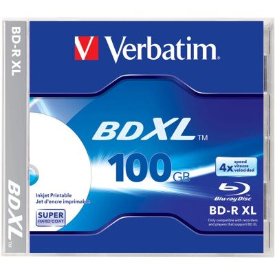 Verbatim BD-R XL 100 GB 4x - Disco Óptico Verbatim BD-R XL 100 GB 4x - Disco Óptico