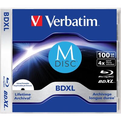 Verbatim 43833 Disco Blu-ray externo - 100GB - 4x - Imprimible - Archivo Verbatim 43833 Disco Blu-ray externo - 100GB - 4x - Imprimible - Archivo