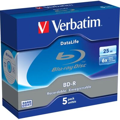 Verbatim DataLife 25GB 6x BD-R - Disques Optiques Verbatim DataLife 25GB 6x BD-R - Disques Optiques