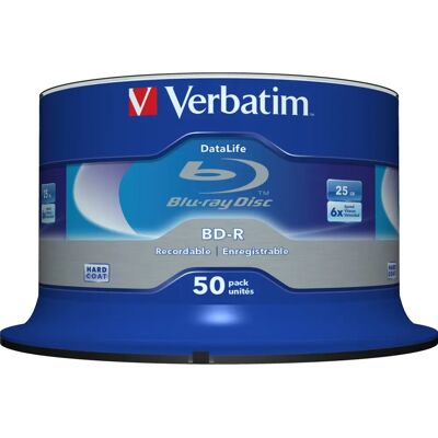 Verbatim 50GB Blu-ray BD-R 6x DataLife Discs Verbatim 50GB Blu-ray BD-R 6x DataLife Discs